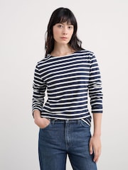Seasalt Cornwall Navy Blue Sailor T-Shirt - Image 2 of 5