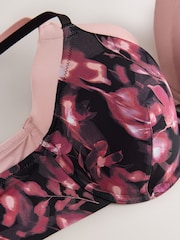 Black Print/Pink Full Cup A-E Smoothing Ultimate Comfort Bras 2 Pack - Image 4 of 5