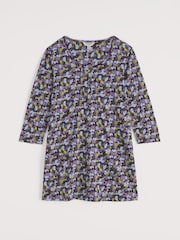 Seasalt Cornwall Purple 3/4 Sleeve Busy Lizzy Tunic - Image 4 of 5
