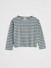 Seasalt Cornwall Blue Beach Boat Top - Image 1 of 2