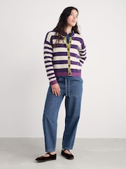 Seasalt Cornwall Purple Pinwell Cardigan - Image 1 of 5
