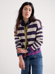 Seasalt Cornwall Purple Pinwell Cardigan - Image 2 of 5