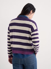 Seasalt Cornwall Purple Pinwell Cardigan - Image 3 of 5