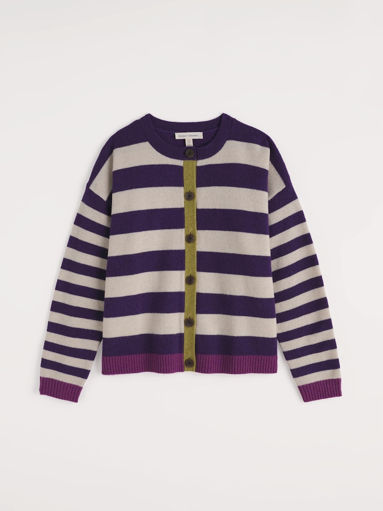 Seasalt Cornwall Purple Pinwell Cardigan - Image 5 of 5
