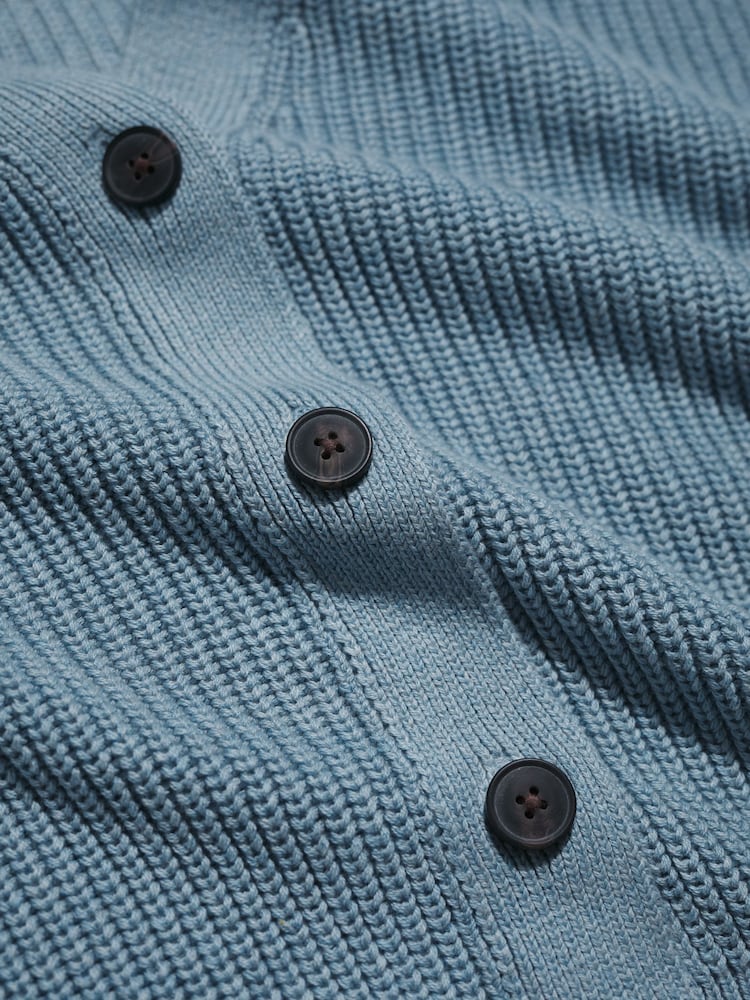 Seasalt Cornwall Blue Winding Creek Cardigan - Image 5 of 5
