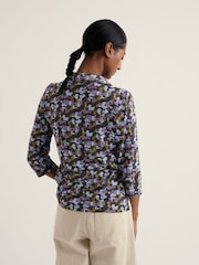 Seasalt Cornwall Purple Wavecrest Shirt - Image 3 of 5