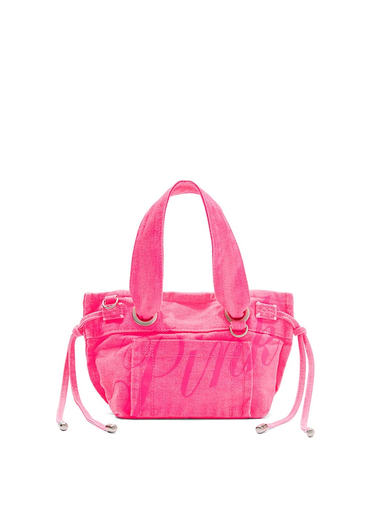 Victoria's Secret Pink Fall For Me Pink Mini Tote Bag - Image 2 of 4 Victoria's Secret Pink Fall For Me Pink Mini Tote Bag - Image 2 of 4