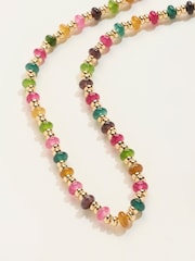 FatFace Multi Colour Colourful Bead Necklace - Image 2 of 2