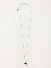 FatFace Red Toadstool Necklace - Image 1 of 3