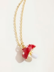FatFace Red Toadstool Necklace - Image 2 of 3