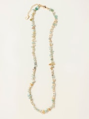 FatFace Green Stone Chip Necklace - Image 1 of 2