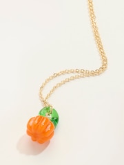 FatFace Orange Pumpkin Necklace - Image 2 of 2