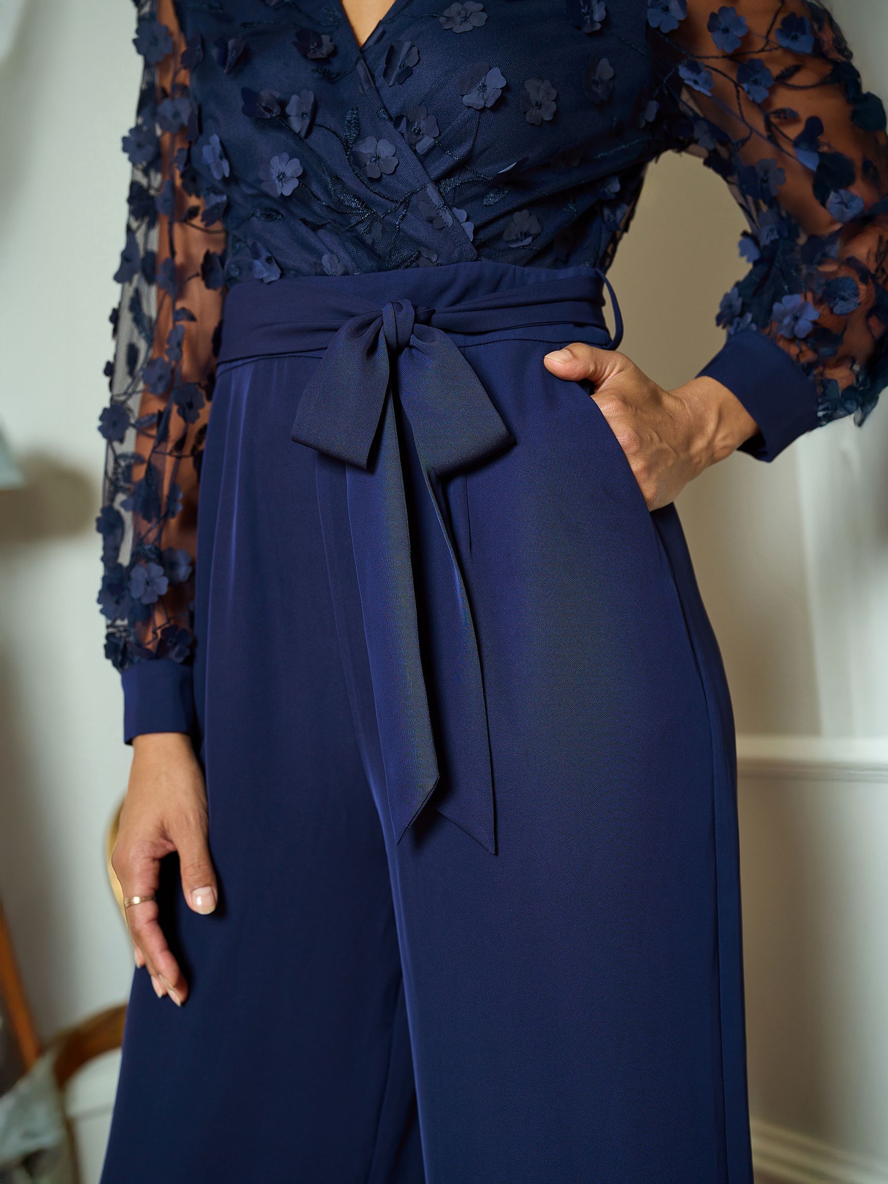Buy Yumi Blue Flower Appliqué Jumpsuit from Next South Africa