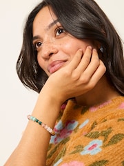 FatFace Multi Colour Stretch Bead Bracelet - Image 3 of 3