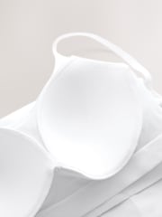 White Hidden Support Micro Cami Bra Top - Image 6 of 7