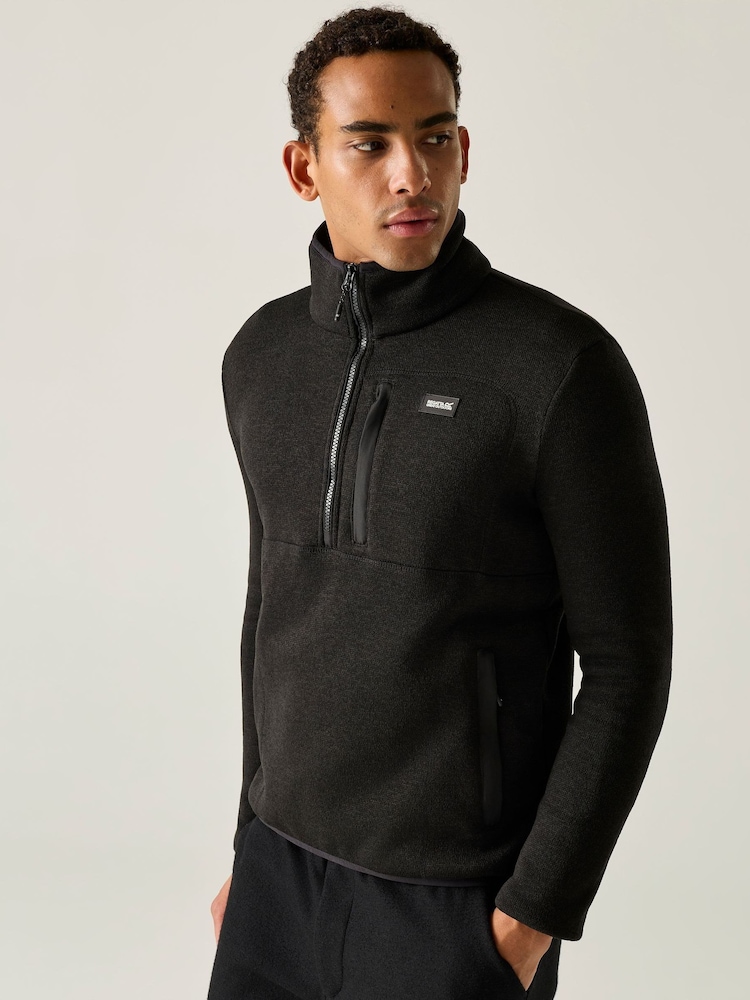 Schwarz - Regatta Barlee Half Zip Fleece - Bild 2 von 10