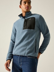 Grau - Regatta Frankie Borg Fleece mit halbem Reißverschluss - Bild 2 von 10