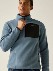 Grau - Regatta Frankie Borg Fleece mit halbem Reißverschluss - Bild 6 von 10