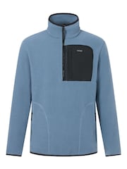 Grau - Regatta Frankie Borg Fleece mit halbem Reißverschluss - Bild 7 von 10