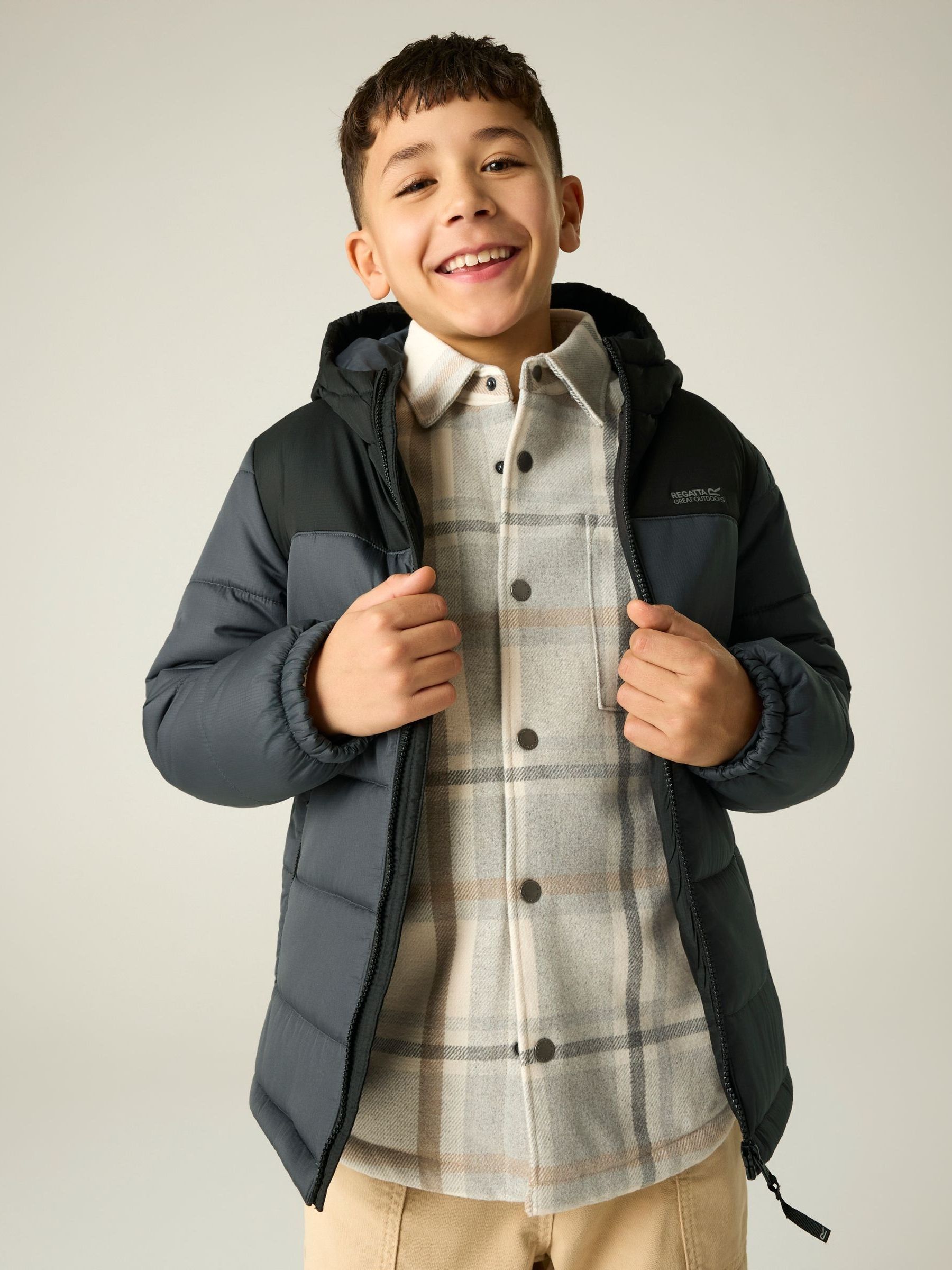 Regatta Boys Black Lofthouse Baffled Jacket - Image 1