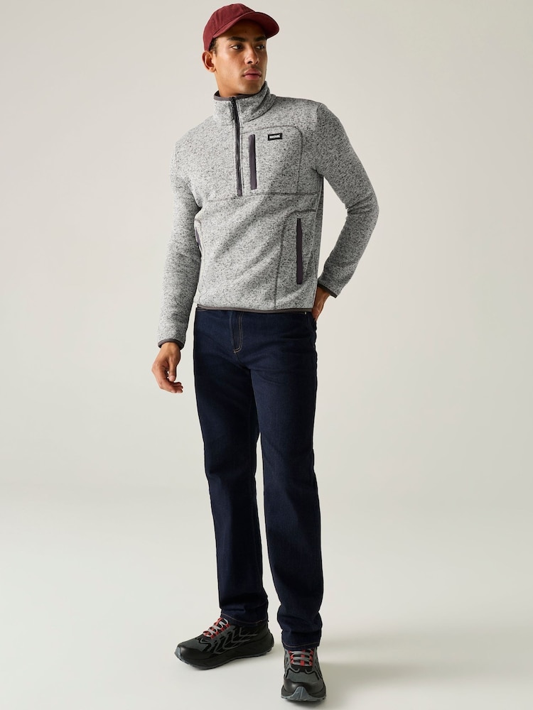 Grau - Regatta Barlee Half Zip Fleece - Bild 2 von 10