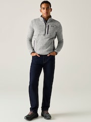 Grau - Regatta Barlee Half Zip Fleece - Bild 6 von 10