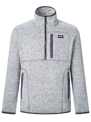 Grau - Regatta Barlee Half Zip Fleece - Bild 7 von 10