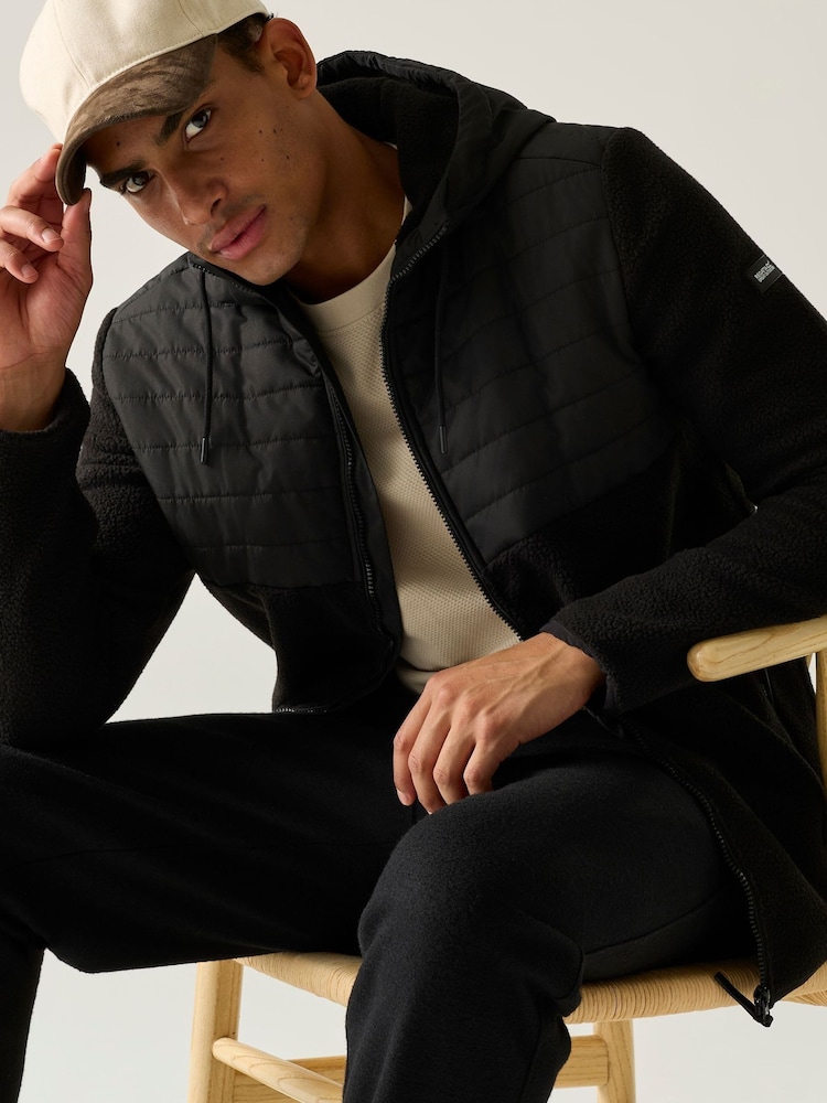Regatta Black Frankie Borg Hybrid Fleece - Image 1 of 10 Regatta Black Frankie Borg Hybrid Fleece - Image 1 of 10