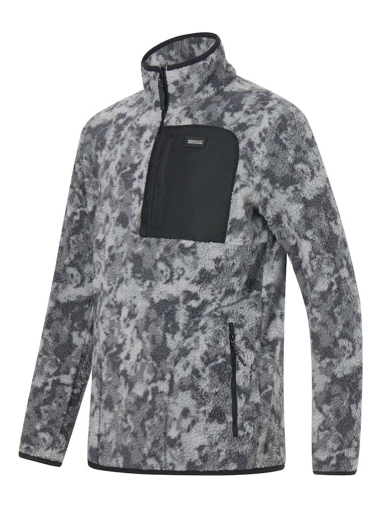 Regatta Light Grey Frankie Borg Half Zip Fleece - Image 2 of 4 Regatta Light Grey Frankie Borg Half Zip Fleece - Image 2 of 4