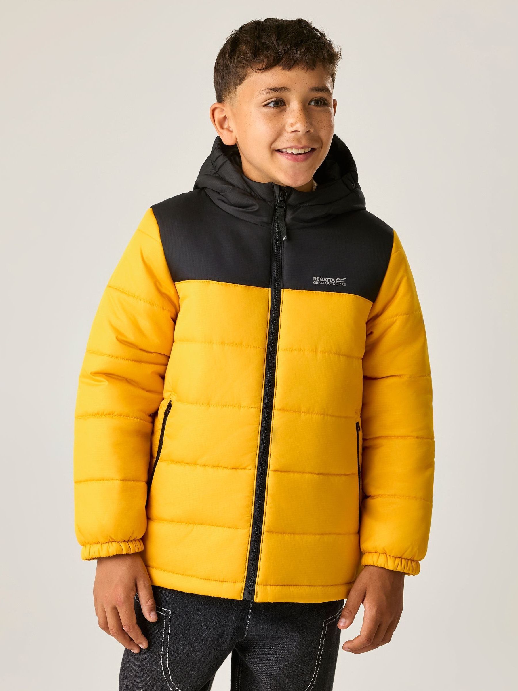Regatta Kids Kids Lofthouse Insulated Jacket - Black/Mustard - 13 Years - Image 5