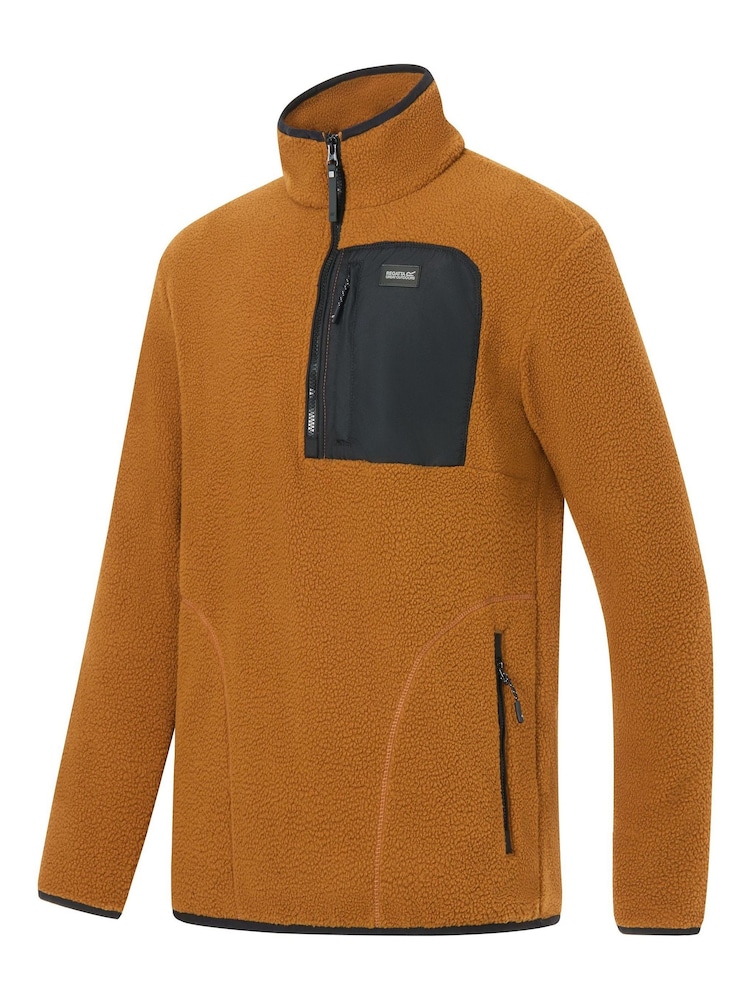 Orange - Regatta Frankie Borg Fleece mit halbem Reißverschluss - Bild 2 von 4 Orange - Regatta Frankie Borg Fleece mit halbem Reißverschluss - Bild 2 von 4