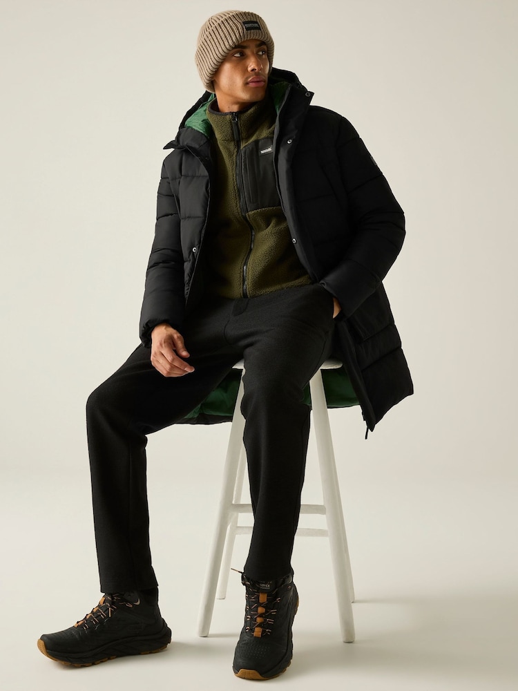 Regatta Black Marek longline Baffled Jacket - Image 1 of 11 Regatta Black Marek longline Baffled Jacket - Image 1 of 11