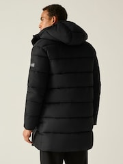 Regatta Black Marek longline Baffled Jacket - Image 3 of 11