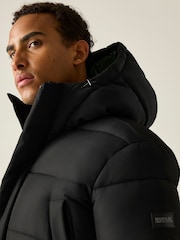 Regatta Black Marek longline Baffled Jacket - Image 6 of 11