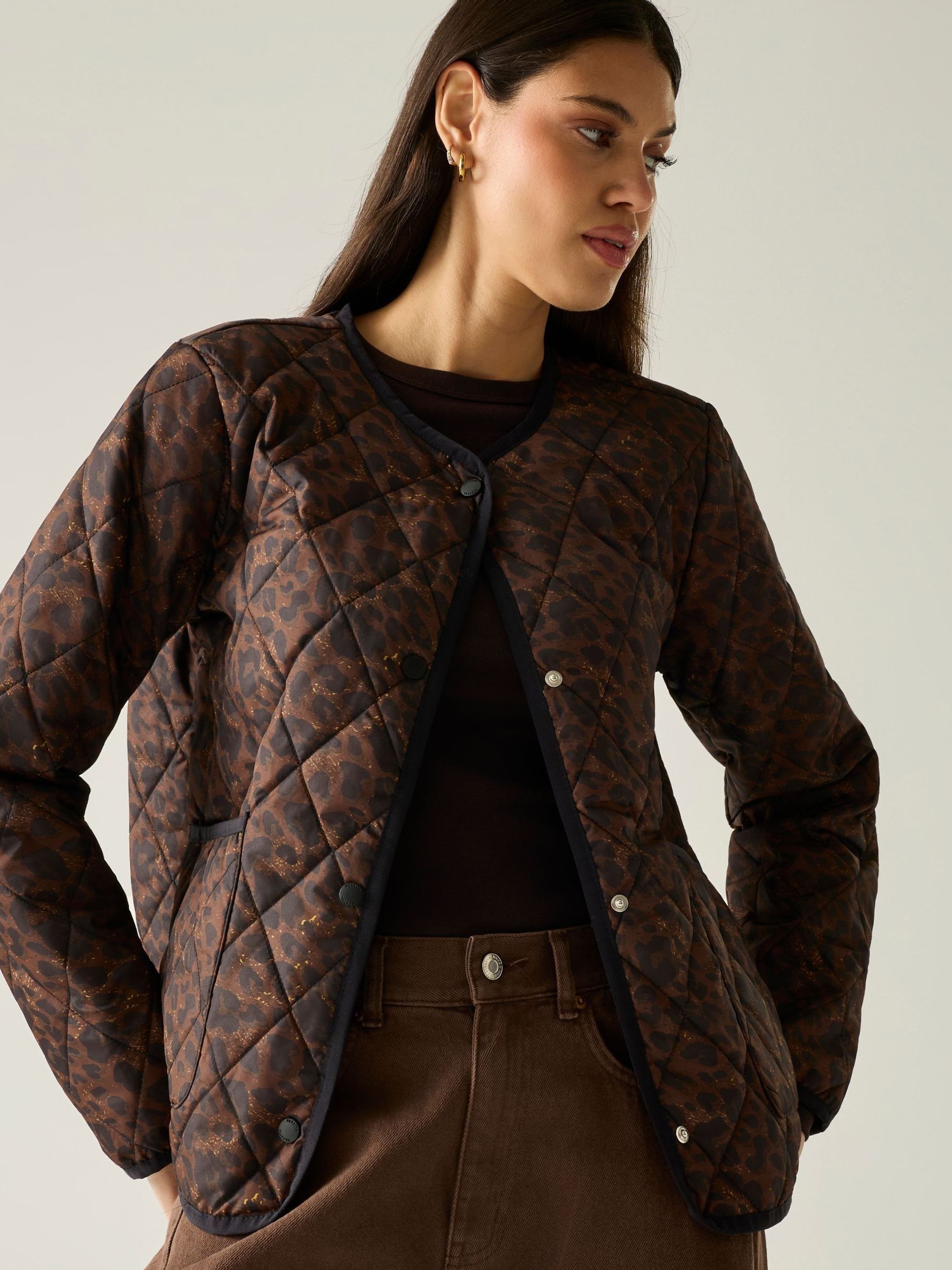 Regatta Women's Maia Quilted Jacket - Brown Size 20 - Image 3