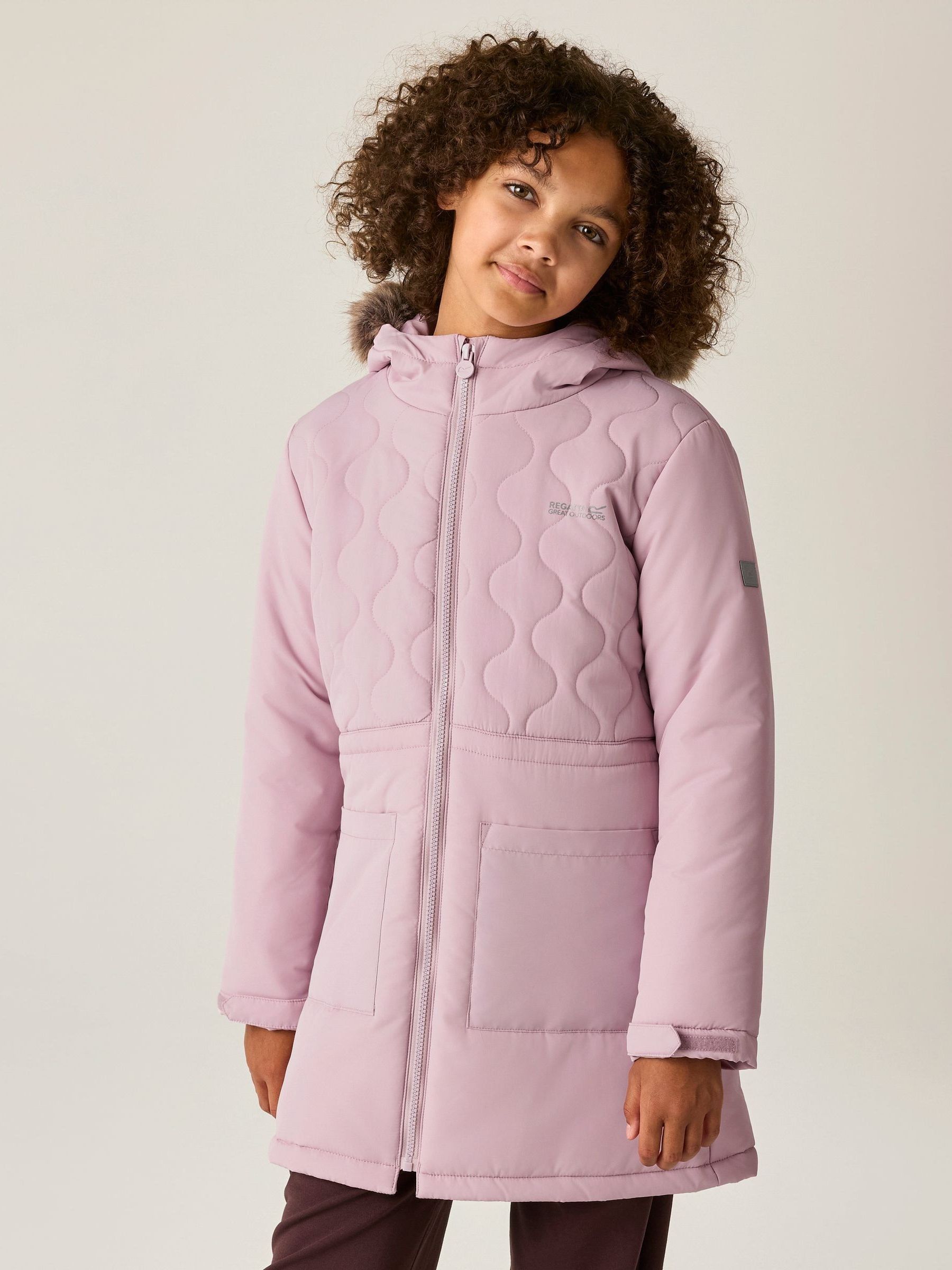 Regatta Kids’ Fabrizia Ii Quilted School Jacket - Purple Size 13 Years - Image 4
