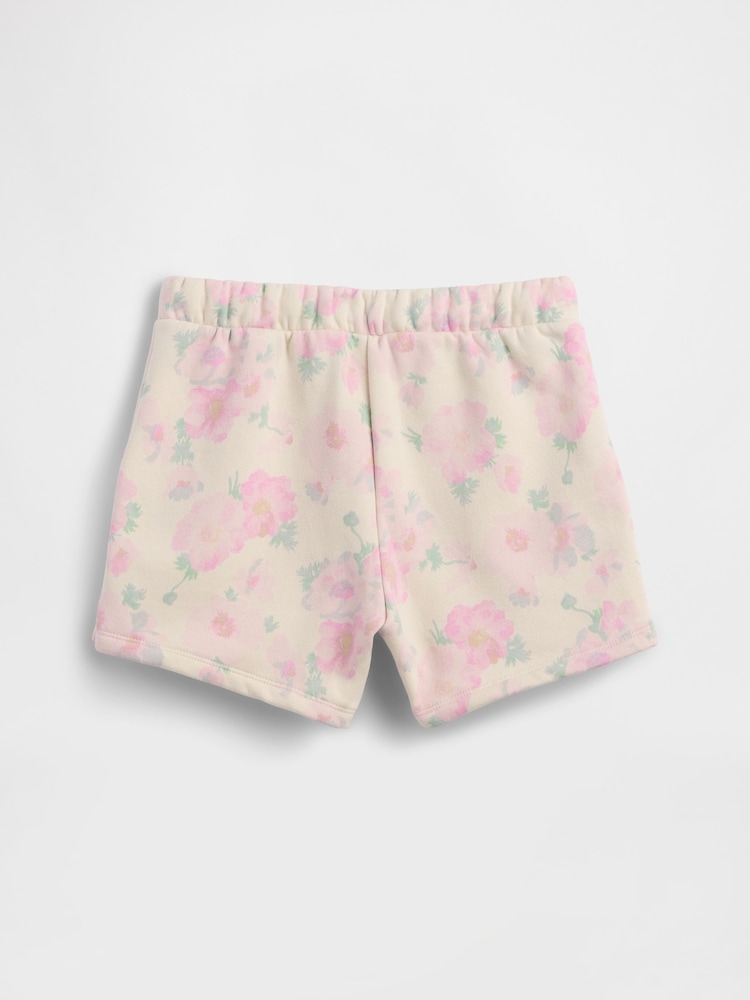 Gap Pink Floral Logo Pull On Shorts (4-13yrs) - Image 2 of 2 Gap Pink Floral Logo Pull On Shorts (4-13yrs) - Image 2 of 2
