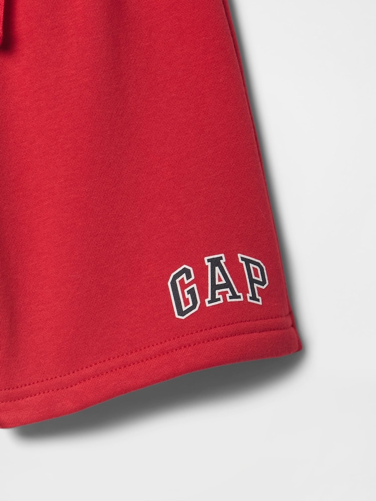 Gap Red Relaxed Logo Pull On Shorts (6mths-13yrs) - Image 3 of 3