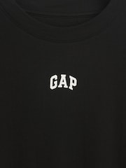 Gap Black Vintage Soft Athletic Logo Longline T-Shirt - Image 5 of 5