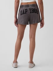 Gap Black 3 inch French Terry Relaxed Logo Sweat Shorts - Image 2 of 5