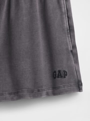 Gap Black 3 inch French Terry Relaxed Logo Sweat Shorts - Image 5 of 5