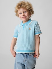 Gap Textured Polo Jumper (6mths-5yrs) - Imaginea 1 din 3
