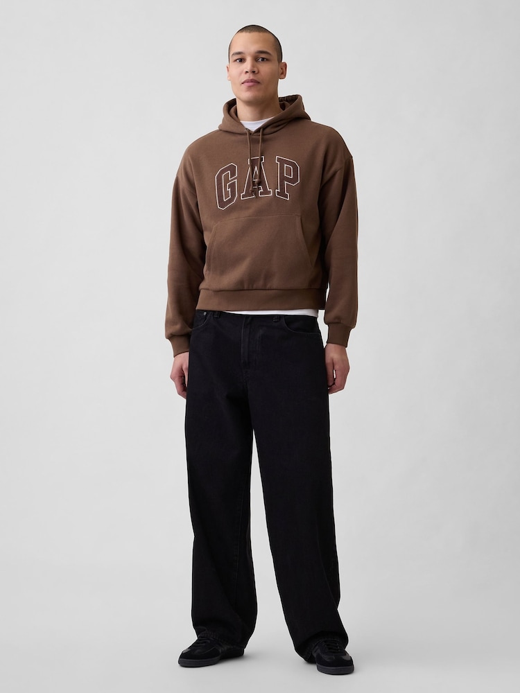 Gap Brown VintageSoft Oversized Logo Hoodie - Image 1 of 3 Gap Brown VintageSoft Oversized Logo Hoodie - Image 1 of 3