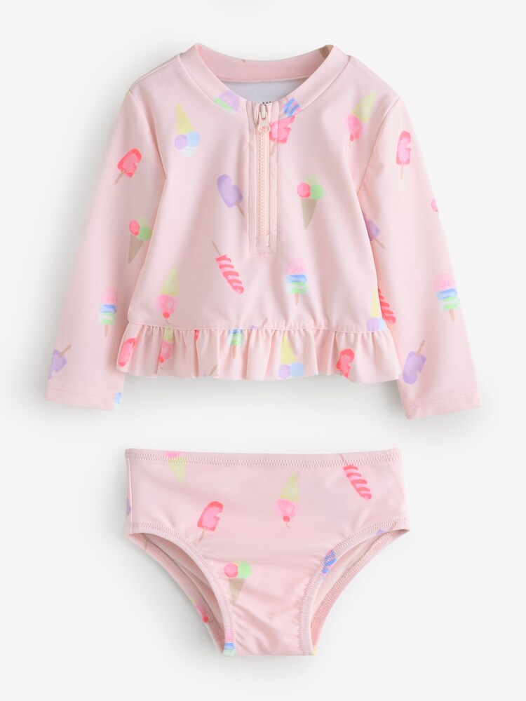 Gap Pink Ice Cream Rash Guard Swim Set (6mths-5yrs) - Image 1 of 5