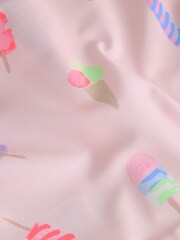 Gap Pink Ice Cream Rash Guard Swim Set (6mths-5yrs) - Image 3 of 5