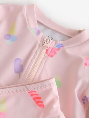 Gap Pink Ice Cream Rash Guard Swim Set (6mths-5yrs) - Image 5 of 5