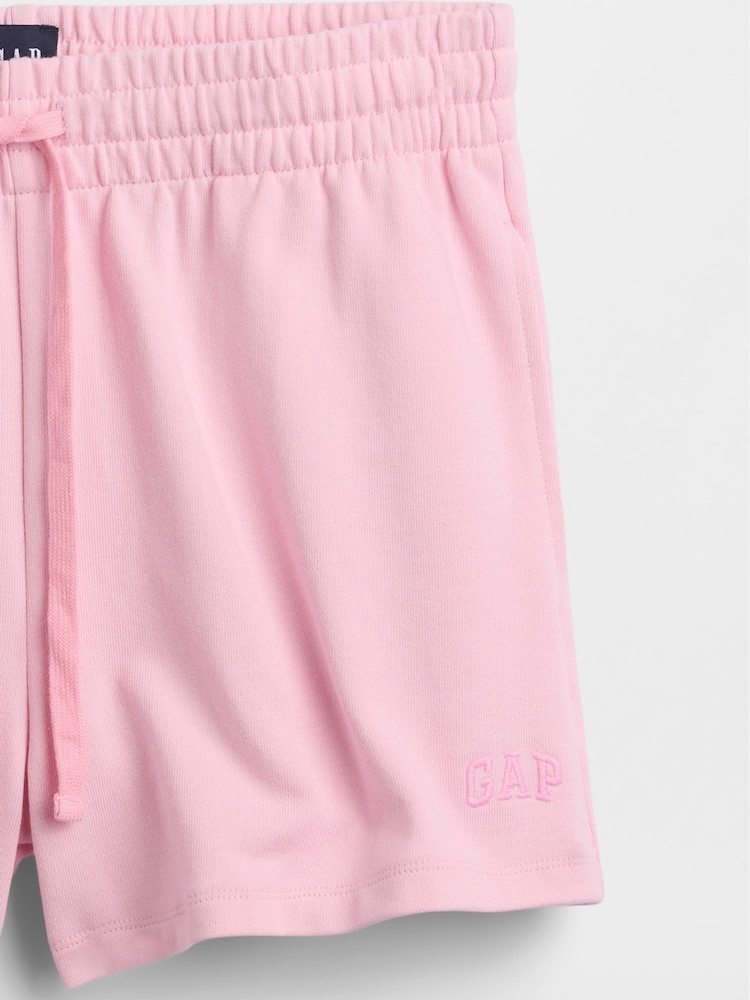Gap Pink 3 inch French Terry Relaxed Logo Sweat Shorts - Image 4 of 4 Gap Pink 3 inch French Terry Relaxed Logo Sweat Shorts - Image 4 of 4