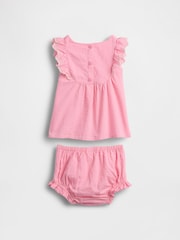 Gap Pink Eyelet Ruffle Outfit Set (0-24mths) - Image 2 of 3