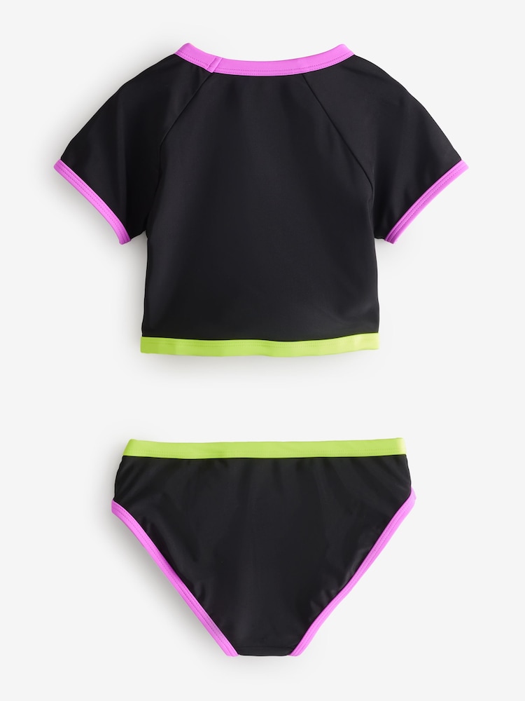 Gap Black Rash Guard Two-Piece Swimsuit (4-13yrs) - Image 2 of 4