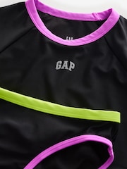 Gap Black Rash Guard Two-Piece Swimsuit (4-13yrs) - Image 3 of 4